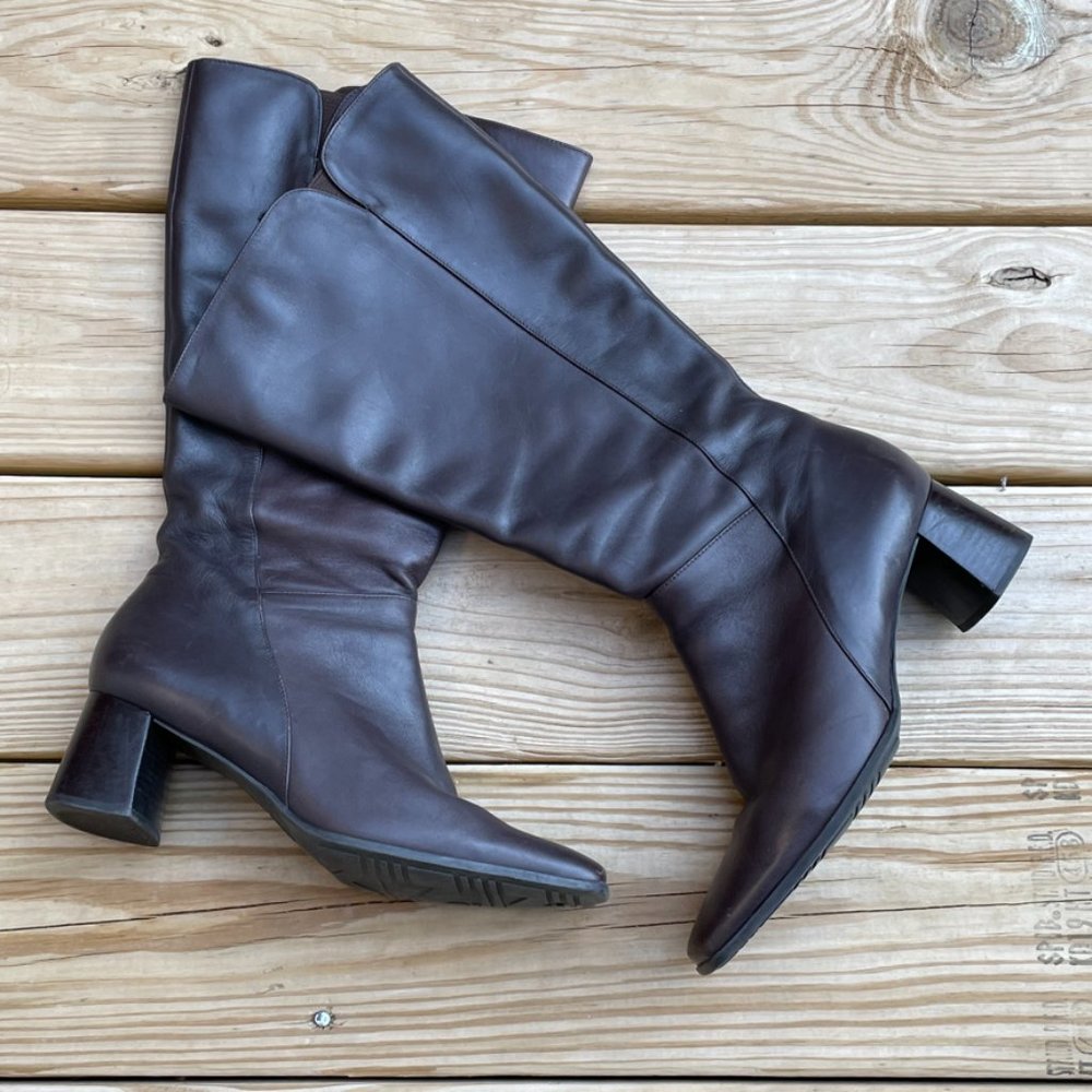 Naturalizer Brown Leather Boots -size 8M
